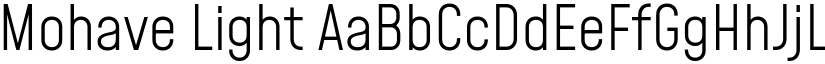 Mohave Light (Variable) font