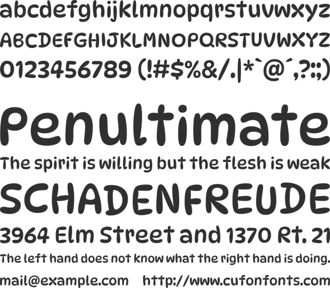 DynaPuff font preview