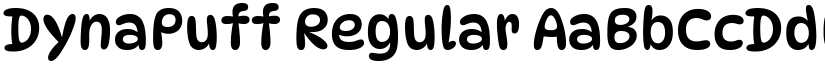 DynaPuff Regular (Variable) font