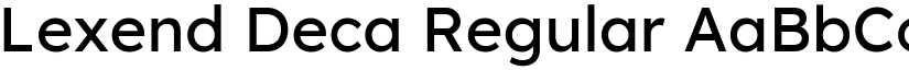 Lexend Deca Regular (Variable) font