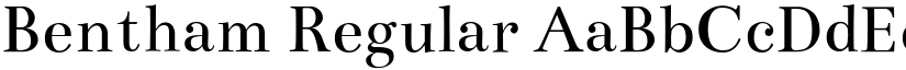 Bentham Regular font