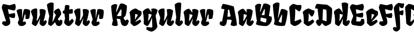 Fruktur Regular font
