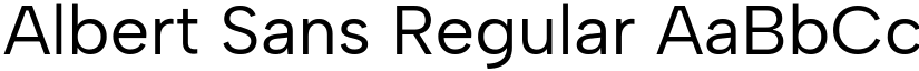 Albert Sans Regular (Variable) font
