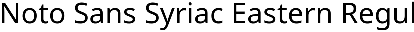 Noto Sans Syriac Eastern Regular (Variable) font