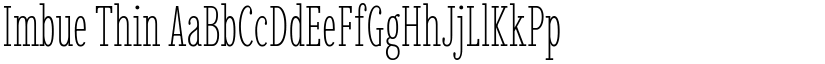 Imbue Thin (Variable) font