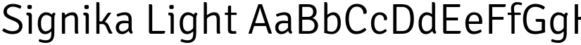 Signika Light (Variable) font