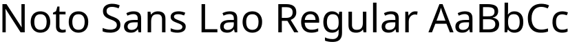 Noto Sans Lao Regular (Variable) font