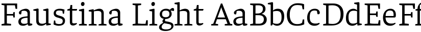 Faustina Light (Variable) font