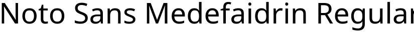 Noto Sans Medefaidrin Regular (Variable) font