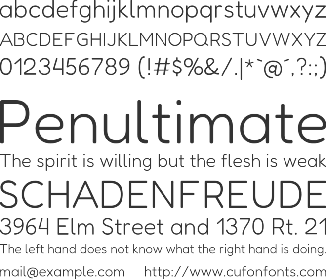 Fredoka font preview