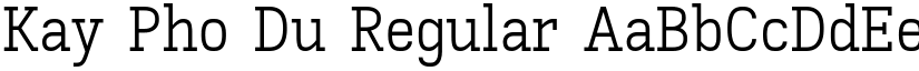 Kay Pho Du Regular font