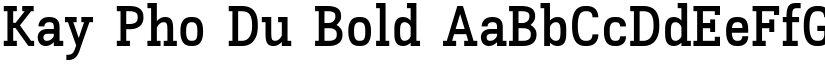 Kay Pho Du Bold font
