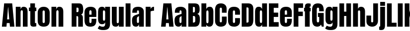 Anton Regular font