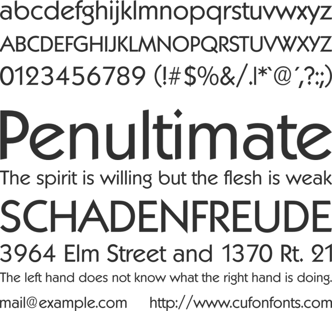 Koblenz Serial font preview