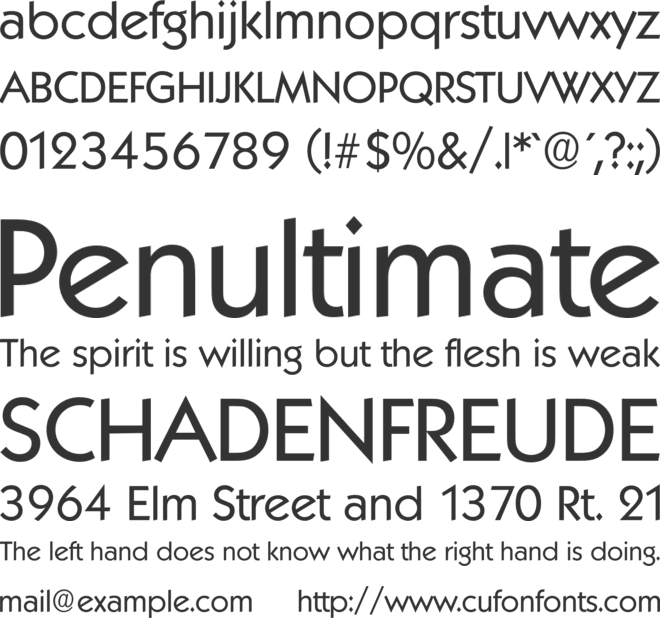 Koblenz Serial font preview