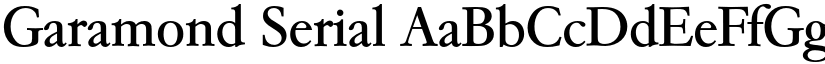 Garamond Serial font download