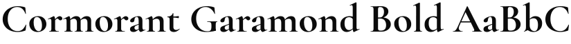 Cormorant Garamond Bold font