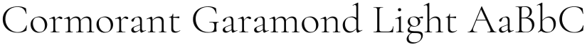 Cormorant Garamond Light font