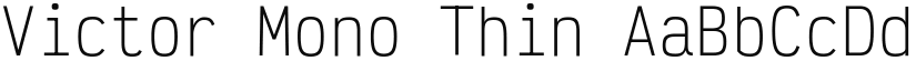 Victor Mono Thin (Variable) font