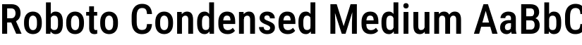 Roboto Condensed Medium font