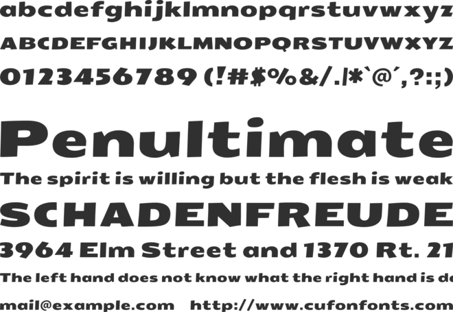 Seymour One font preview