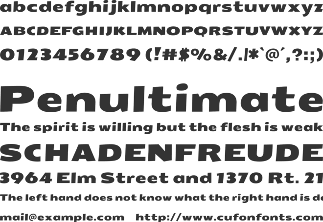 Seymour One font preview