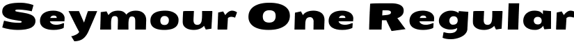 Seymour One Regular font