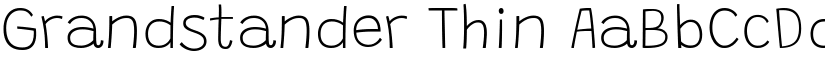 Grandstander Thin (Variable) font