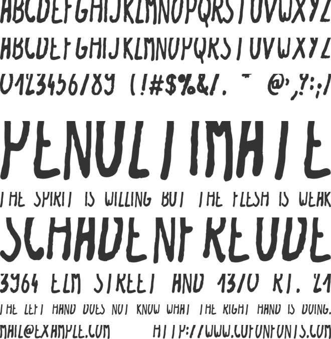 SummerLove font preview