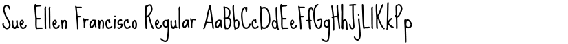 Sue Ellen Francisco Regular font
