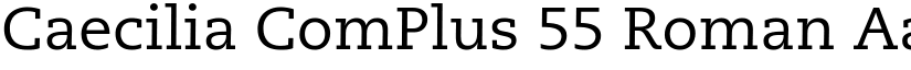 Caecilia ComPlus 55 Roman font