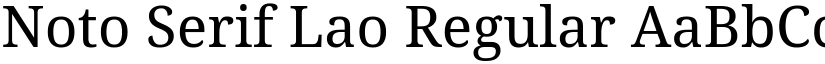 Noto Serif Lao Regular (Variable) font