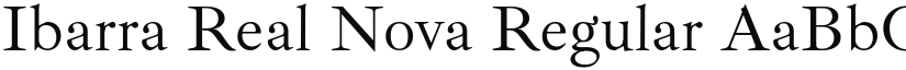 Ibarra Real Nova Regular (Variable) font