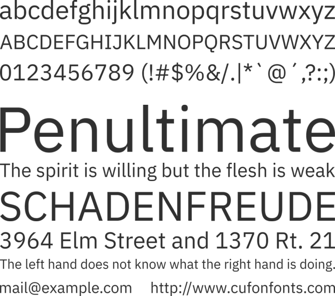 Anuphan font preview