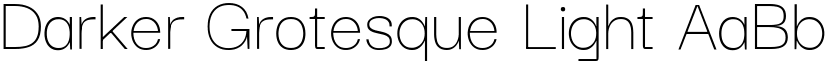 Darker Grotesque Light (Variable) font