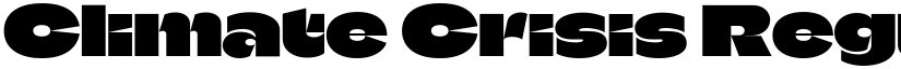 Climate Crisis Regular font
