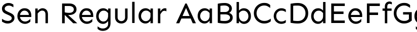Sen Regular (Variable) font