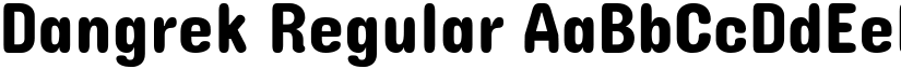 Dangrek Regular font