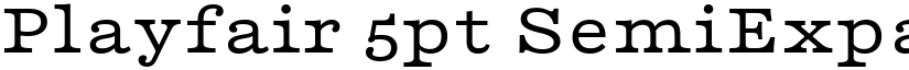 Playfair 5pt SemiExpanded Light (Variable) font