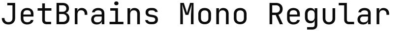 JetBrains Mono Regular (Variable) font