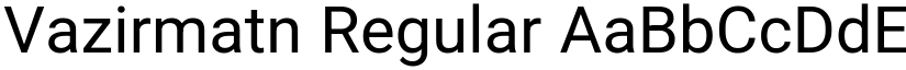 Vazirmatn Regular (Variable) font