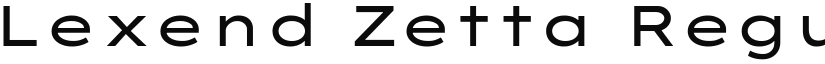 Lexend Zetta Regular (Variable) font