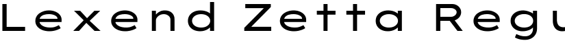 Lexend Zetta Regular (Variable) font