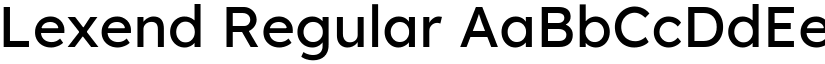 Lexend Regular (Variable) font