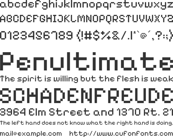 Pixelify Sans font preview