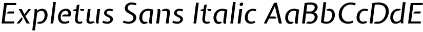 Expletus Sans Italic (Variable) font