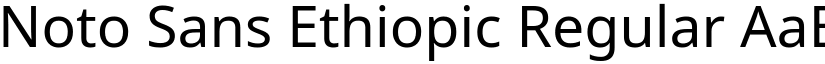 Noto Sans Ethiopic Regular (Variable) font