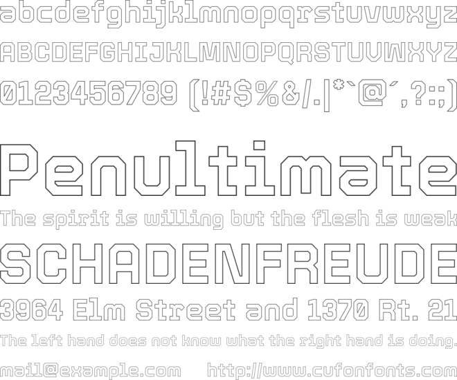 Tourney font preview