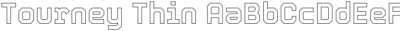Tourney Thin (Variable) font