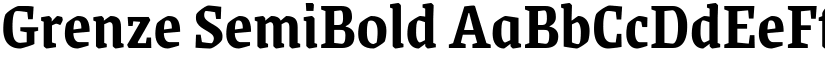 Grenze SemiBold font
